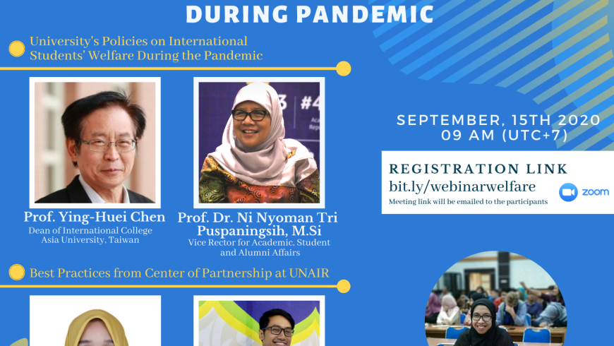 [Airlangga Global Talk] Providing Excellent Services for International Student During the Pandemic