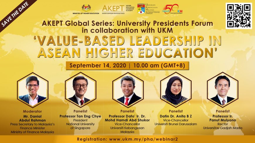 Invitation to AKEPT Global Series in Collaboration with UKM Webinar 2