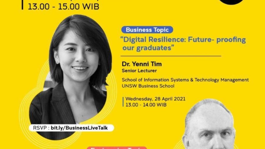 UNSW Live Talk in Business and Engineering (28 April 2021)