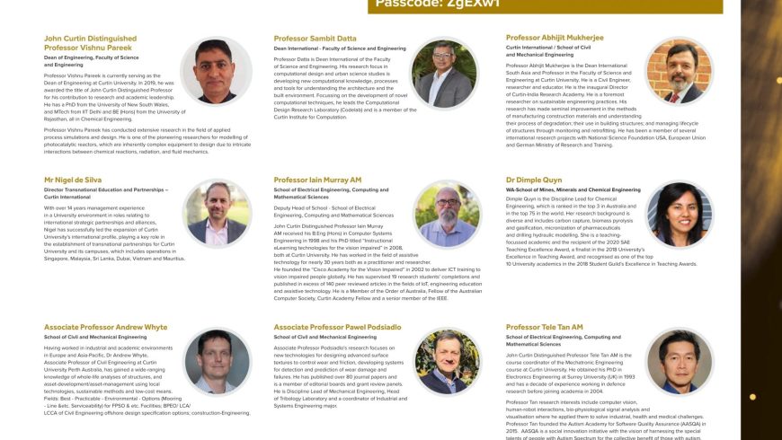 Curtin University Invitation for Engineering Webinar
