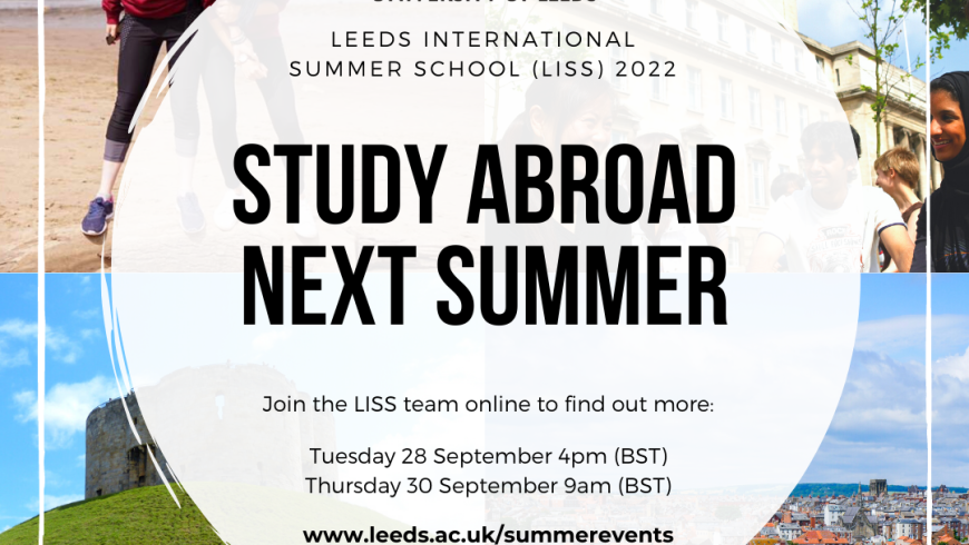 LISS 2022 – Join us online next week!