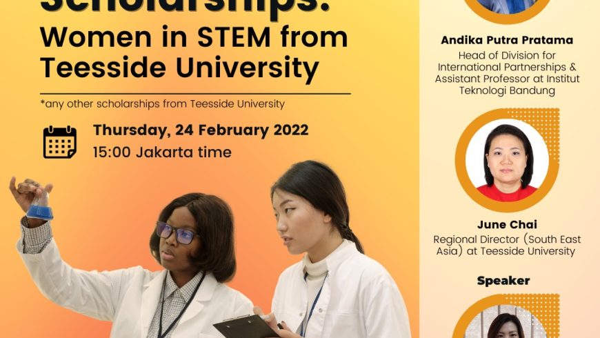 [STEM Scholarship Webinar] – Teesside University to Institut Teknologi Bandung (ITB)