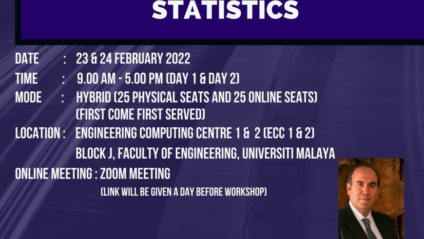 [UNIVERSITI MALAYA] Invitation to 2-Days Hands on Workshop on Statistical Data Analysis using SPSS: Basic to Intermediate