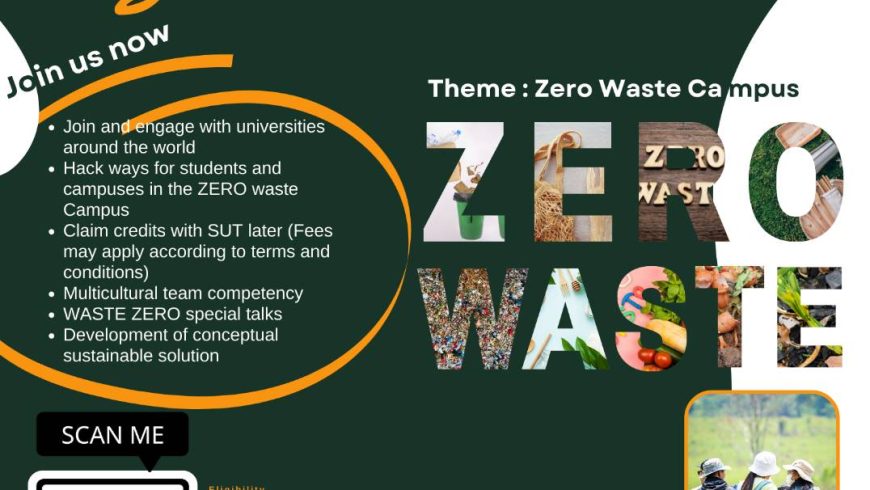 CALL FOR PARTICIPANTS  SUT: VIRTUAL CAMP SUMMER gPBL@SUT 2022: ZERO WASTE CAMPUS
