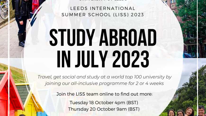 LISS 2023 – Join our online events next week!