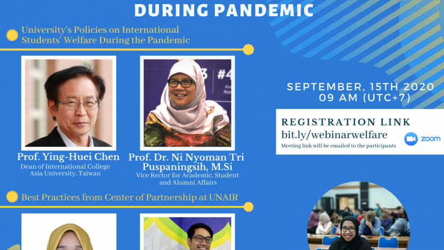 [Airlangga Global Talk] Providing Excellent Services for International Student During the Pandemic