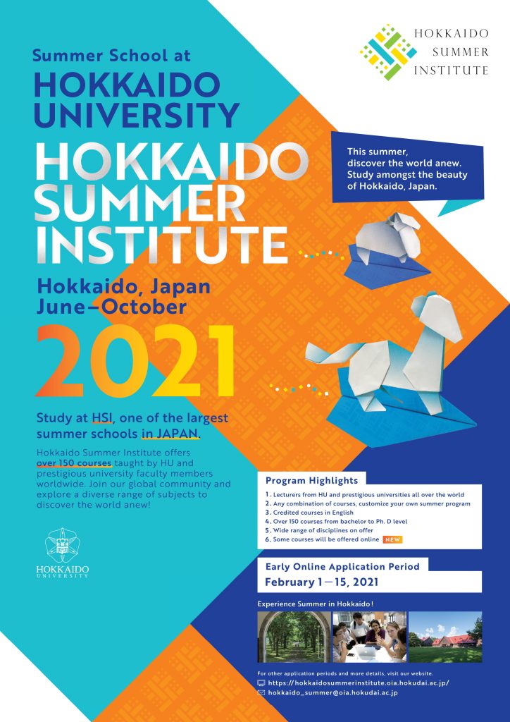 Hokkaido Summer Institute 2021 [Hokkaido University, Japan ...