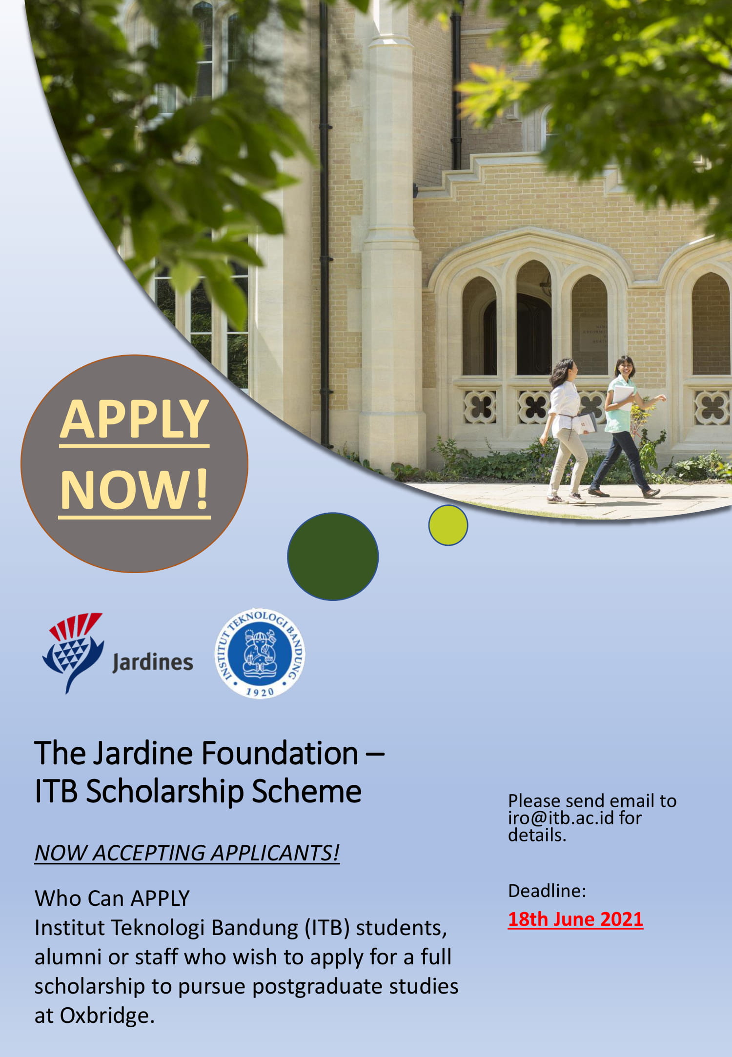 2022 Jardine Foundation – ITB Scheme