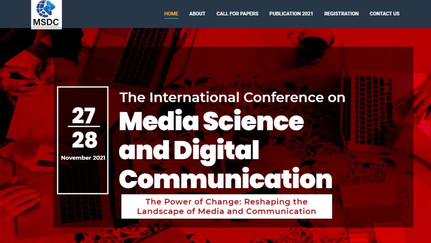 The International Conference on Media Science and Digital Communication (special rates for ITB participants)