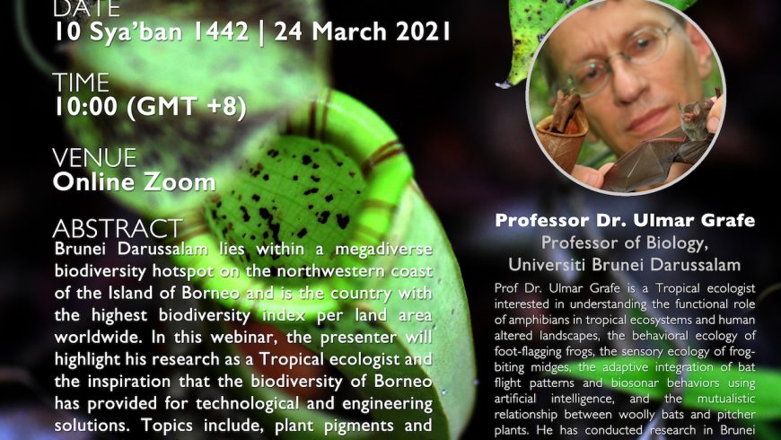 24 March | Webinar – Bioinspired Research in a Biodiversity Hotspot