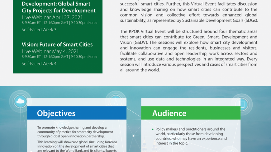 ENROLL NOW: Virtual Knowledge Exchange on “Smart Cities for Sustainable Development” || April 12 – May 7, 2021