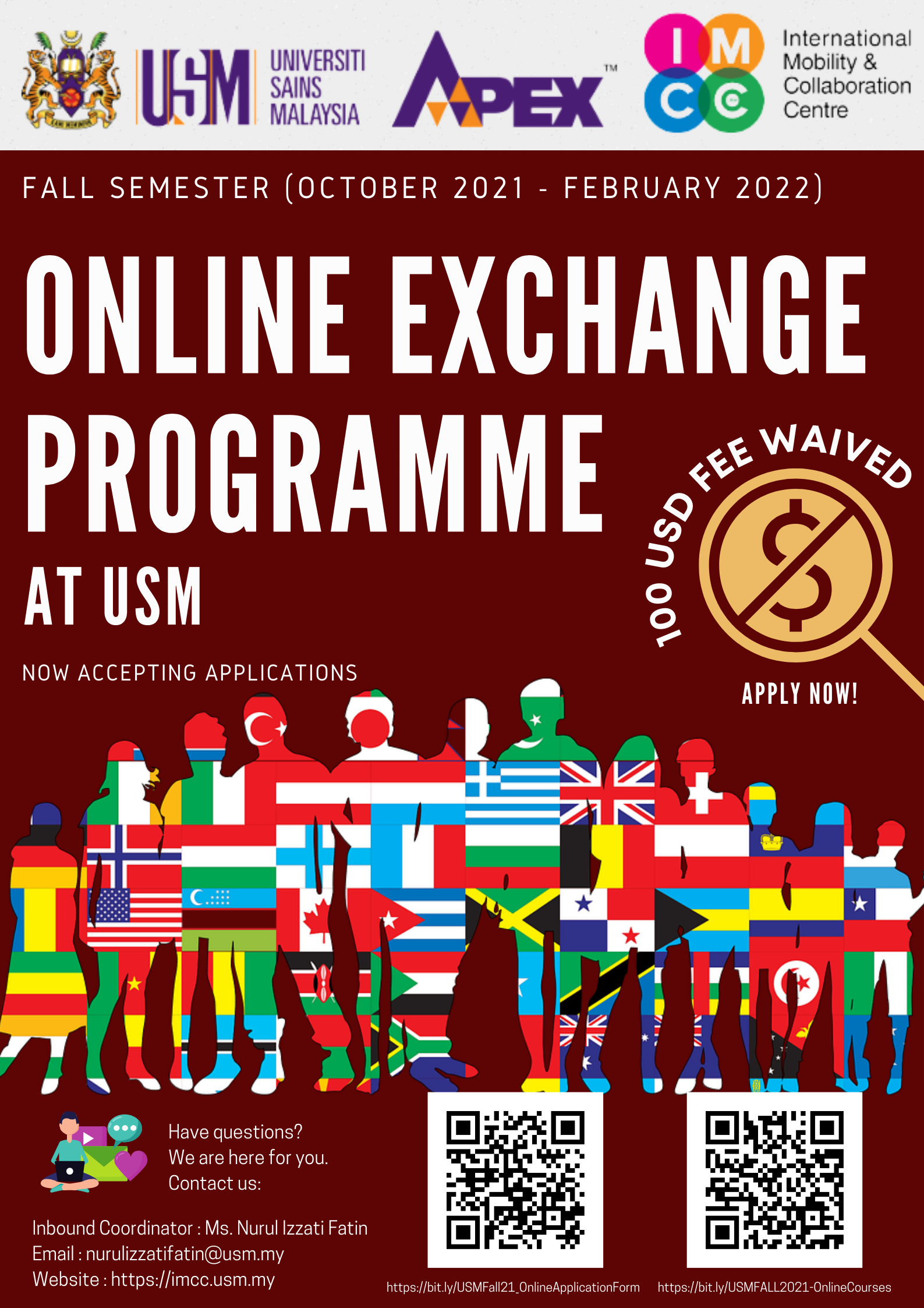 Online Semester Exchange at Universiti Sains Malaysia