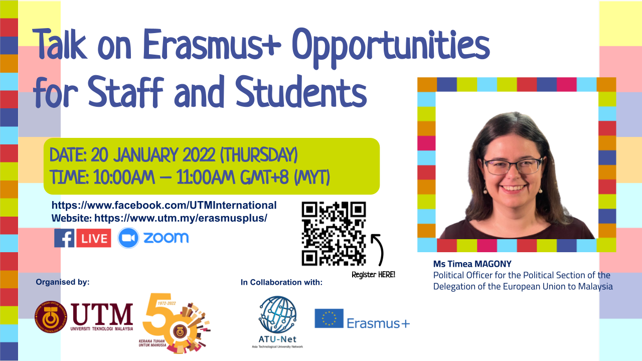 INVITATION TO “TALK ON ERASMUS+ OPPORTUNITIES FOR STAFF AND STUDENTS”