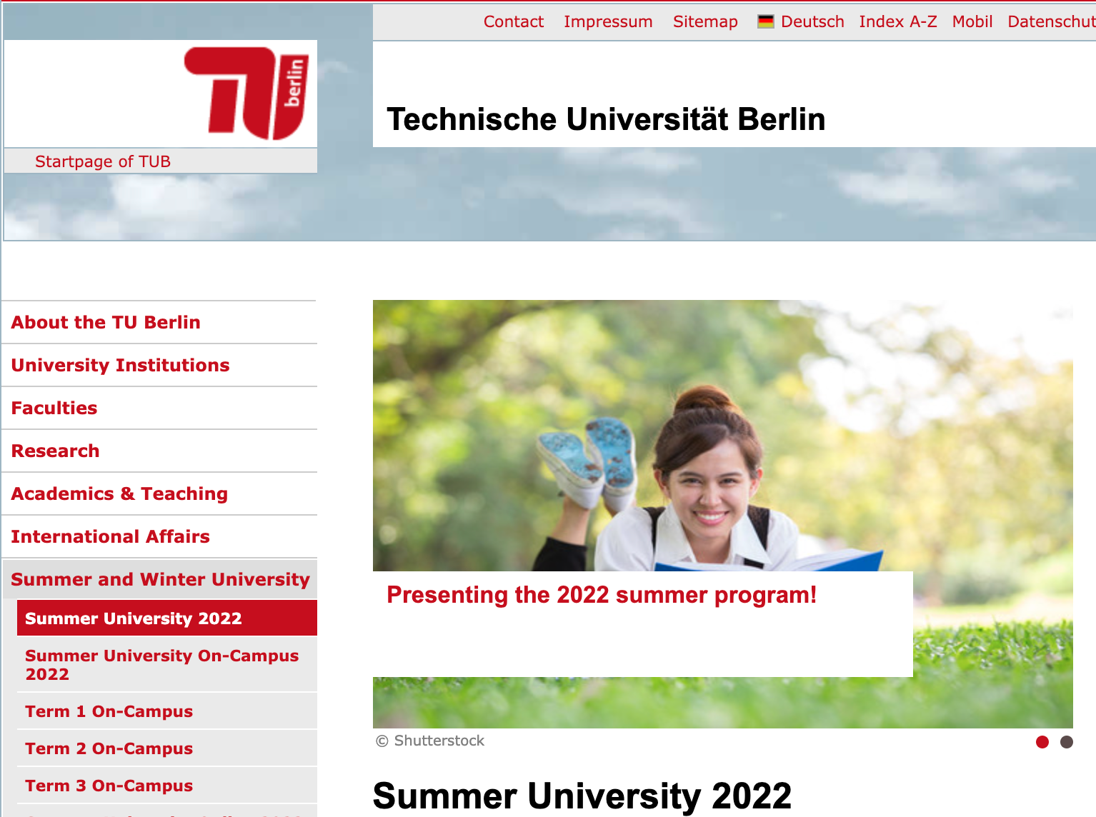 The program for TU Berlin Summer University Online 2022 is here!