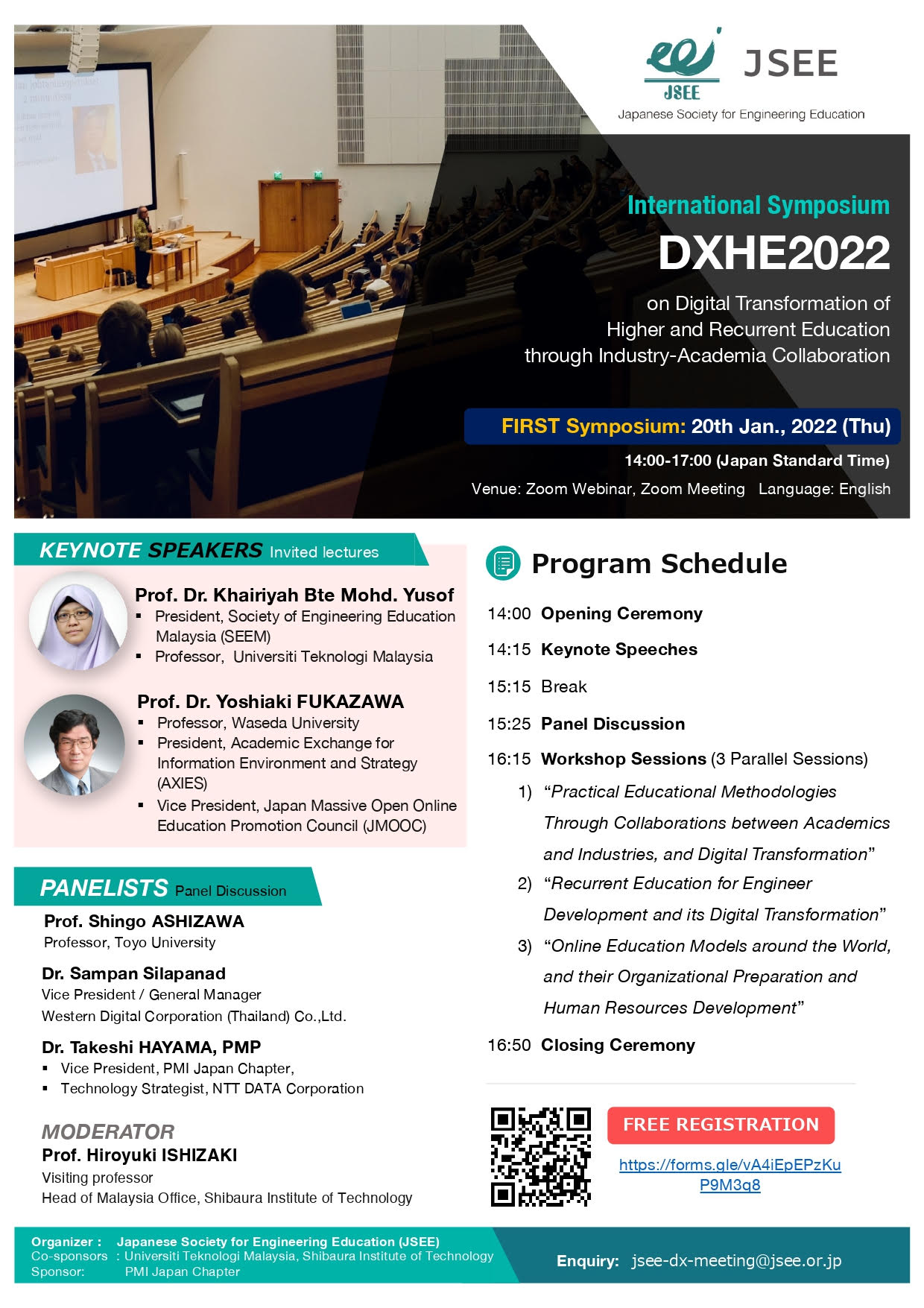 SOFT REMINDER: ​​INVITATION TO PARTICIPATE IN INTERNATIONAL SYMPOSIUM FOR DIGITAL TRANSFORMATION OF HIGHER AND RECURRENT EDUCATION THROUGH INDUSTRY ACADEMIA COLLABORATION (DXHE2022)
