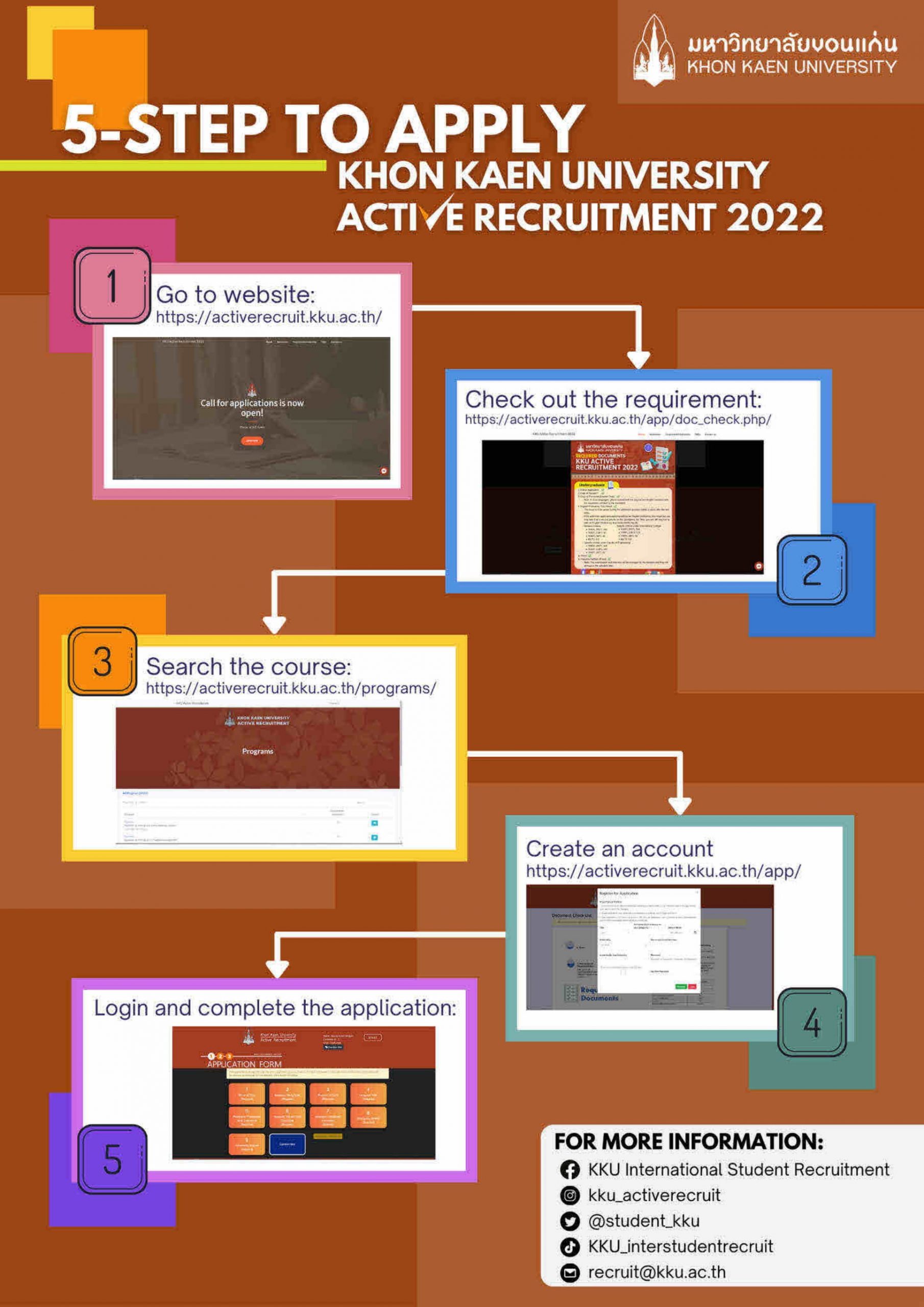 Khon Kaen University Active Recruitment Program 2022