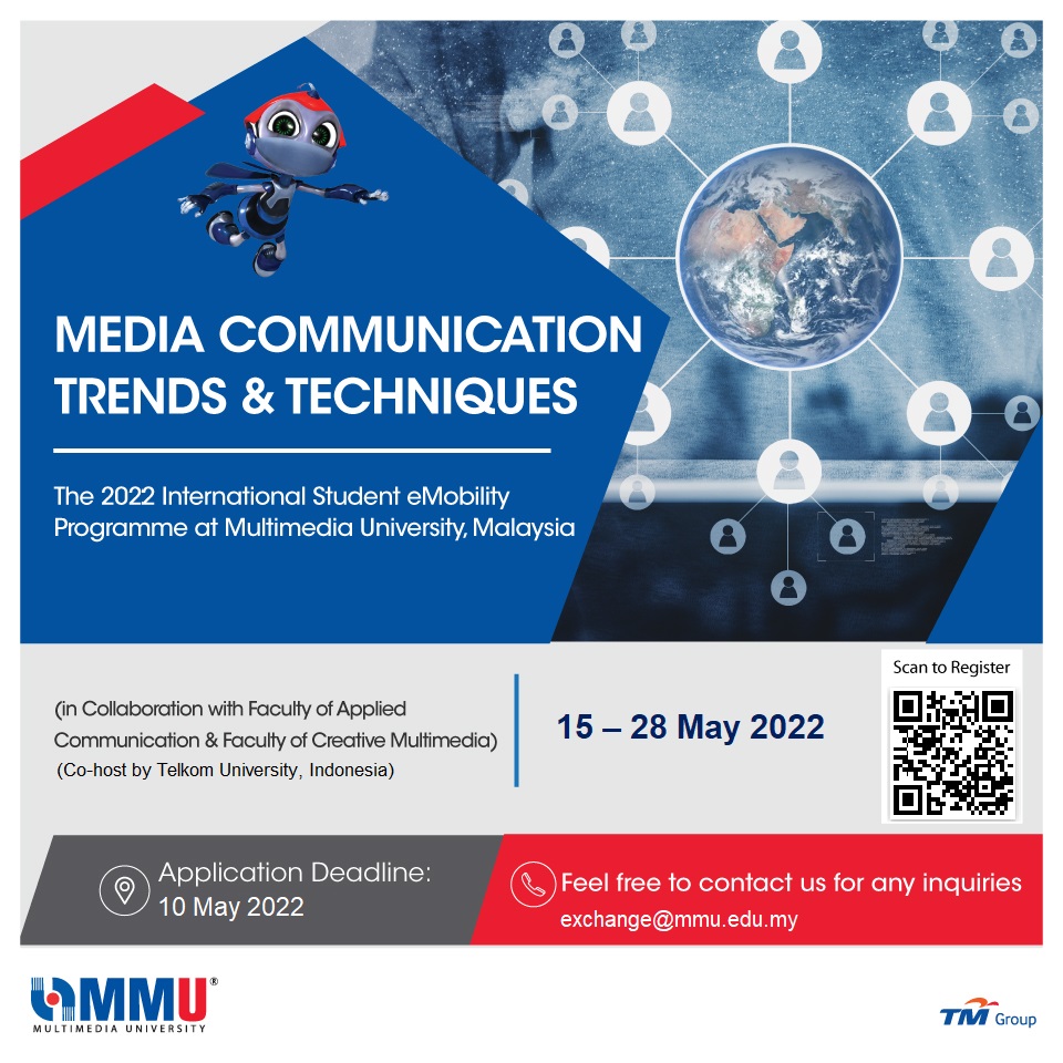 Invitation to 2022 International Student E- Mobility Program, Media Communication Trends & Techniques