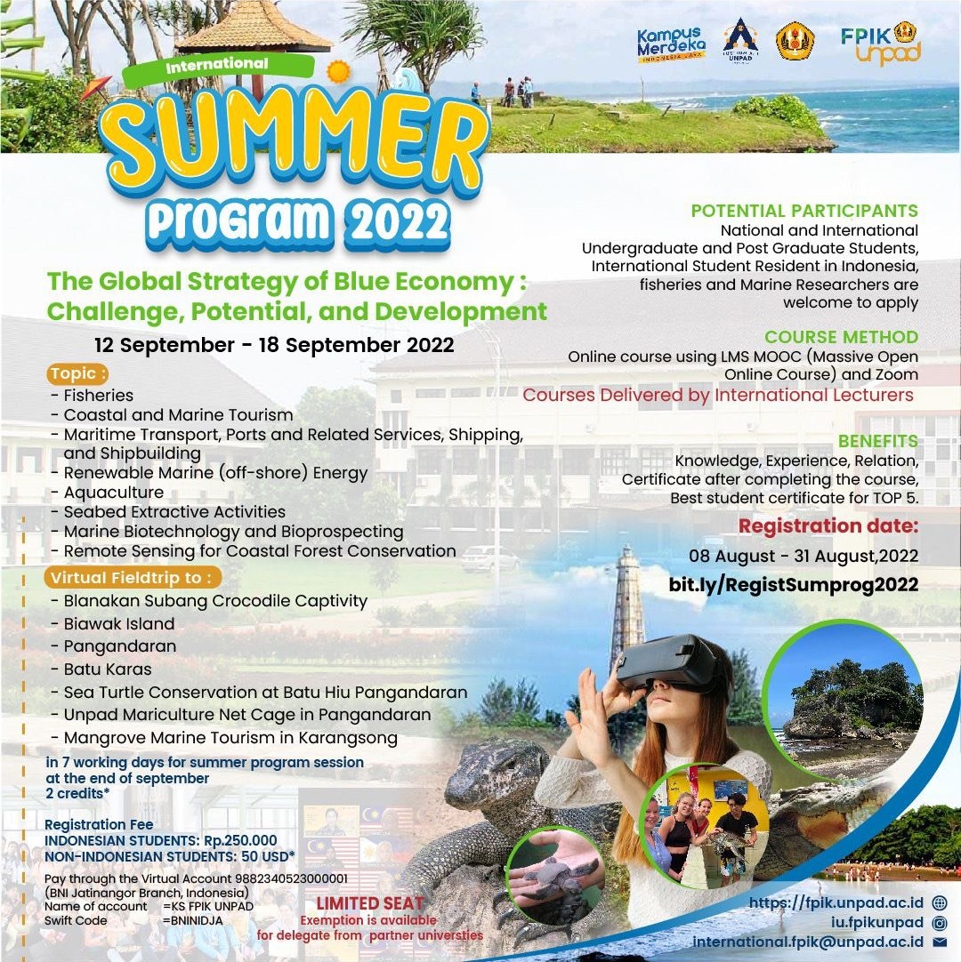 [FPIK Unpad] Invitation Virtual International Summer Program 2022