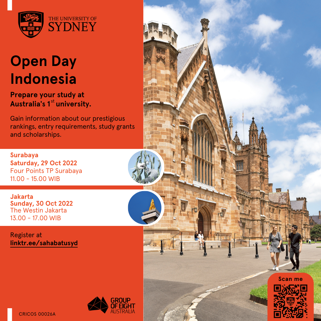 The University of Sydney – INDONESIA OPEN DAYS 2022