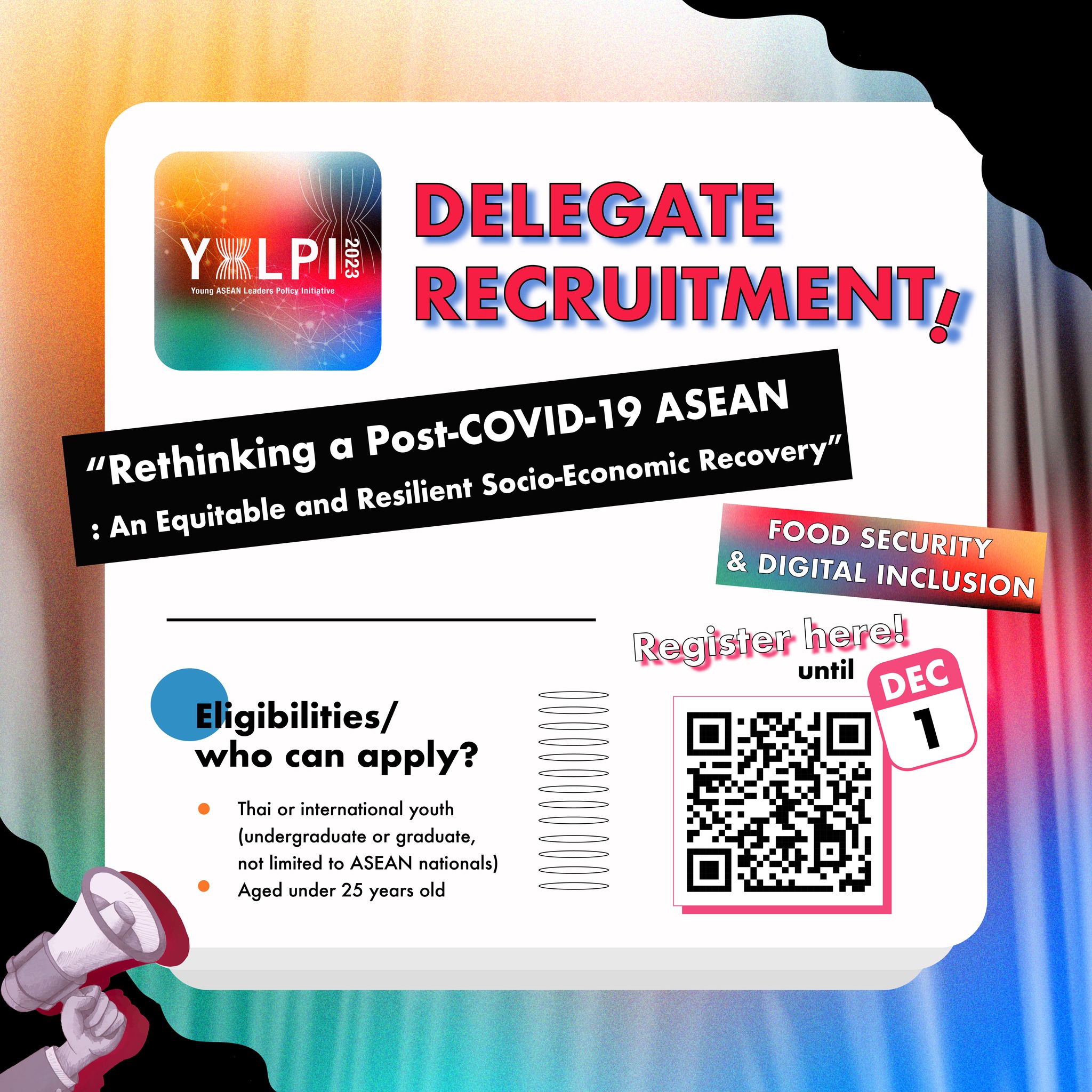 Invitation to the 7th Young ASEAN Leaders Policy Initiative (YALPI) 2023
