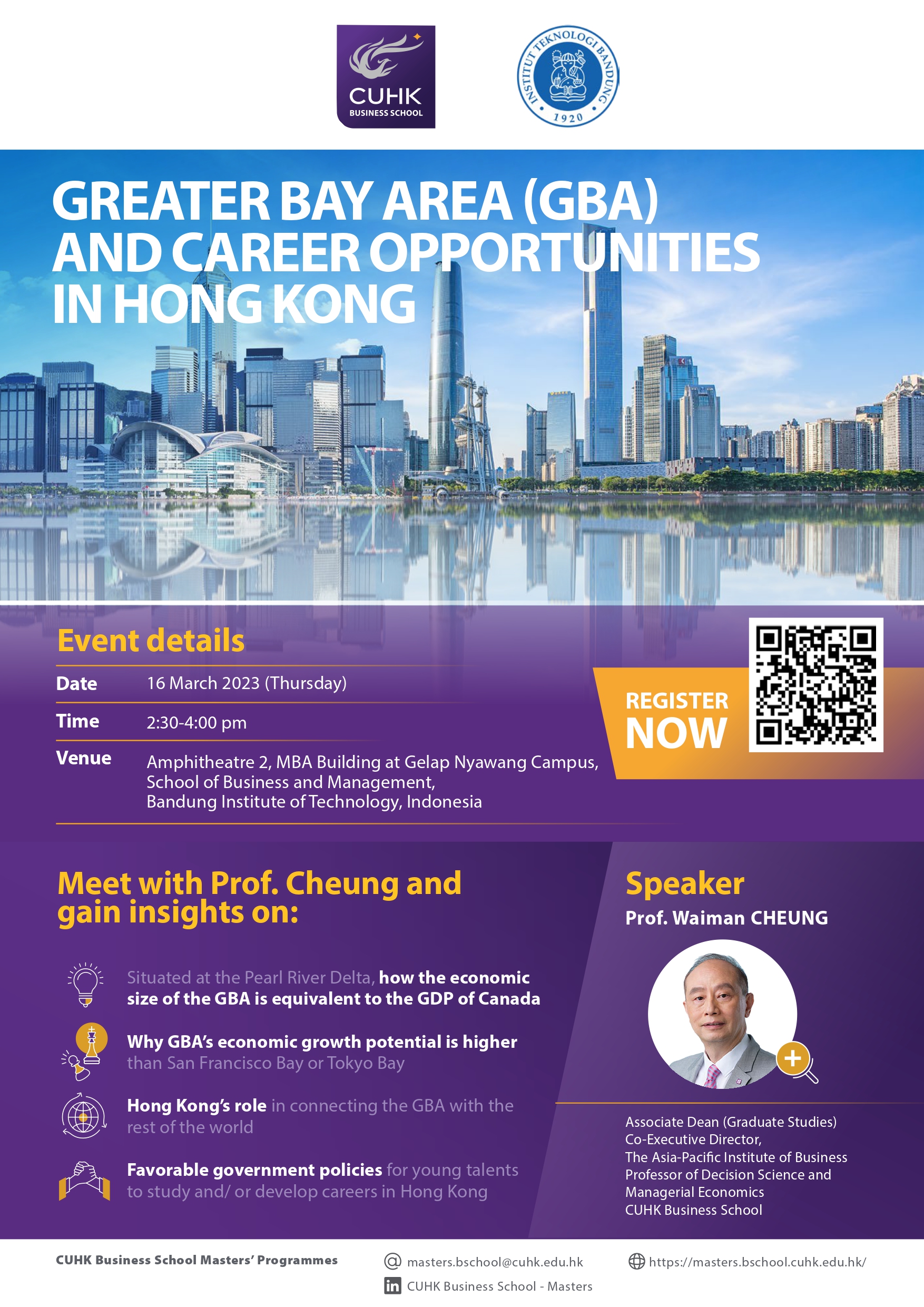 The Chinese University of Hong Kong (CUHK) Business School TALK