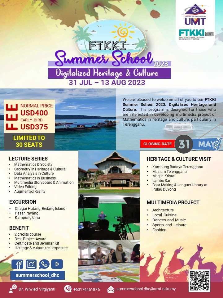 UMT SUMMER SCHOOL FROM 31 JULY TO 13 AUGUST 2023