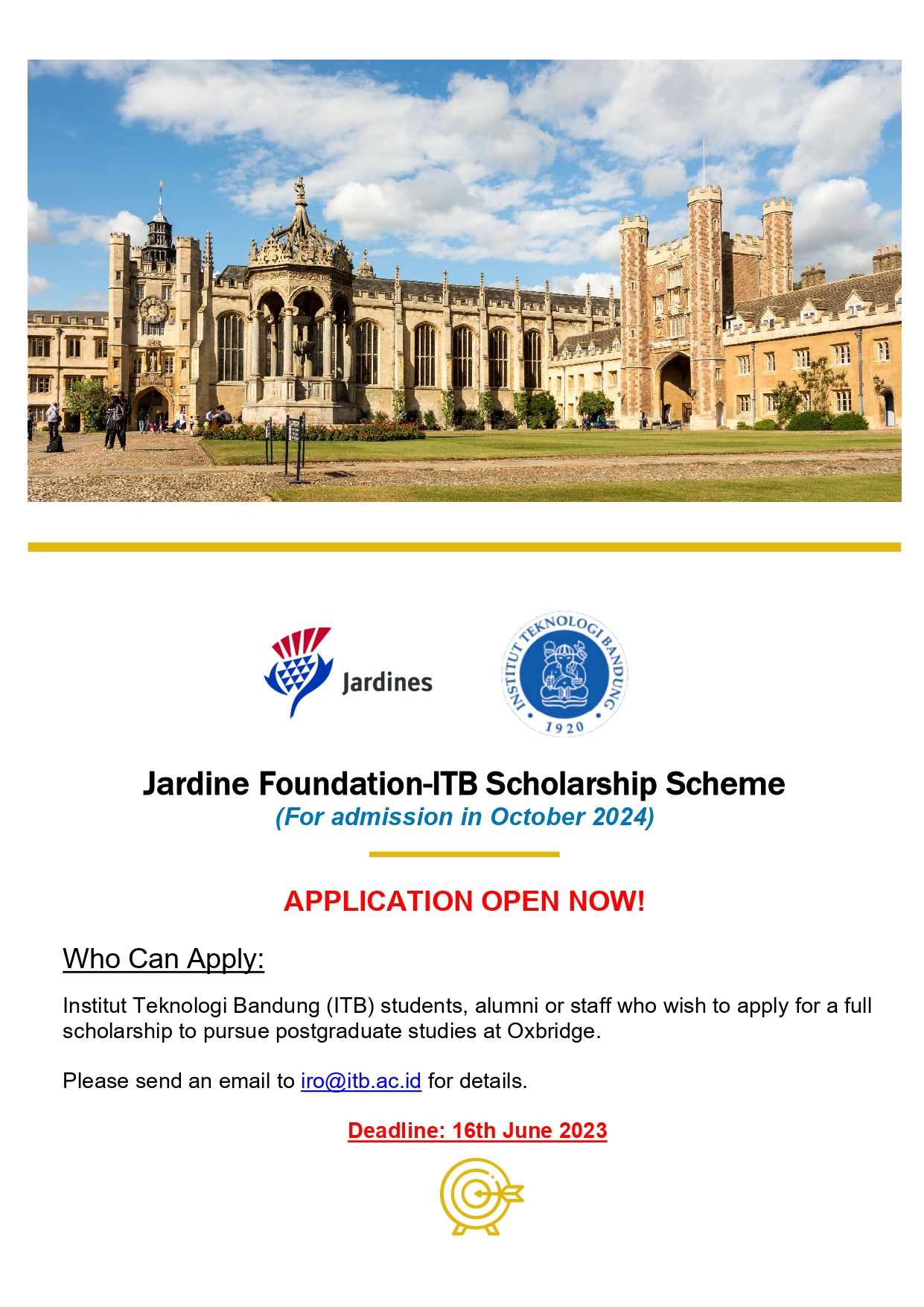 The Jardine Foundation Scholarships for Postgraduate