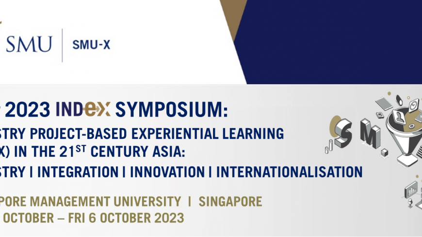 2023 INDEX Symposium, 4th to 6th October @ Singapore Management University