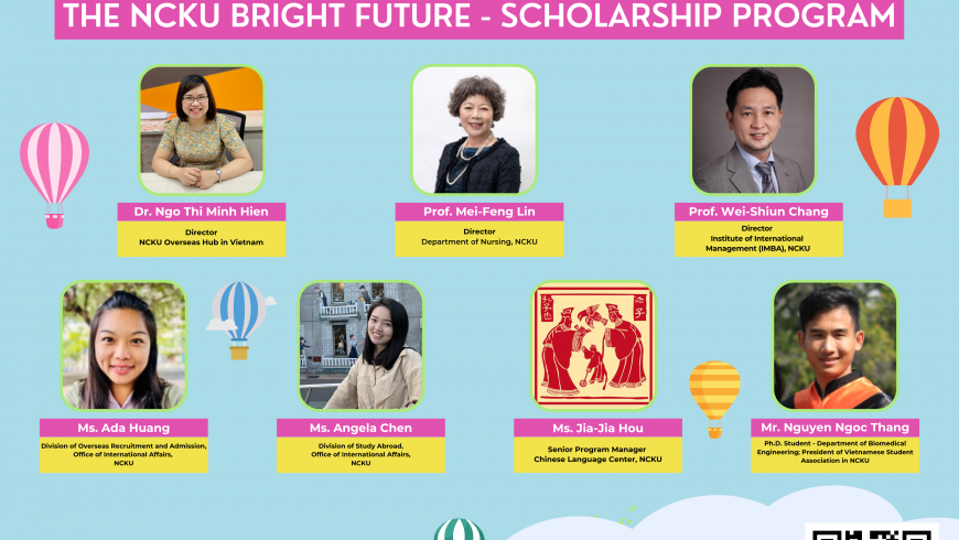 Webinar THE NCKU BRIGHT FUTURE – Scholarship Program