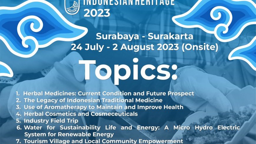 INDONESIAN HERITAGE (IN-HERIT) PROGRAMME 2023