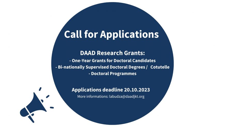 Call for Application DAAD Scholarship for Doctoral and Master Programs