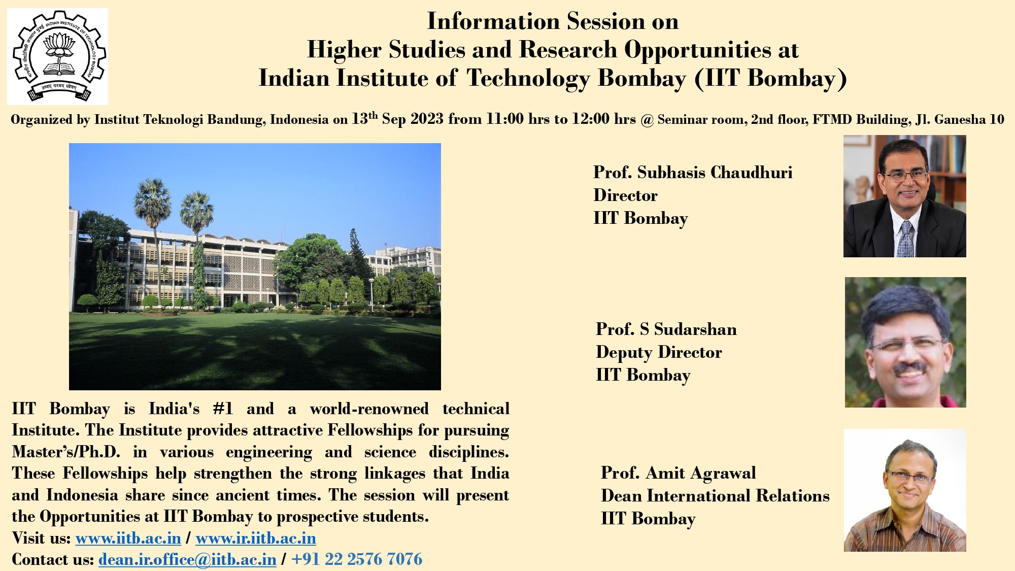 Info Session from IIT Bombay